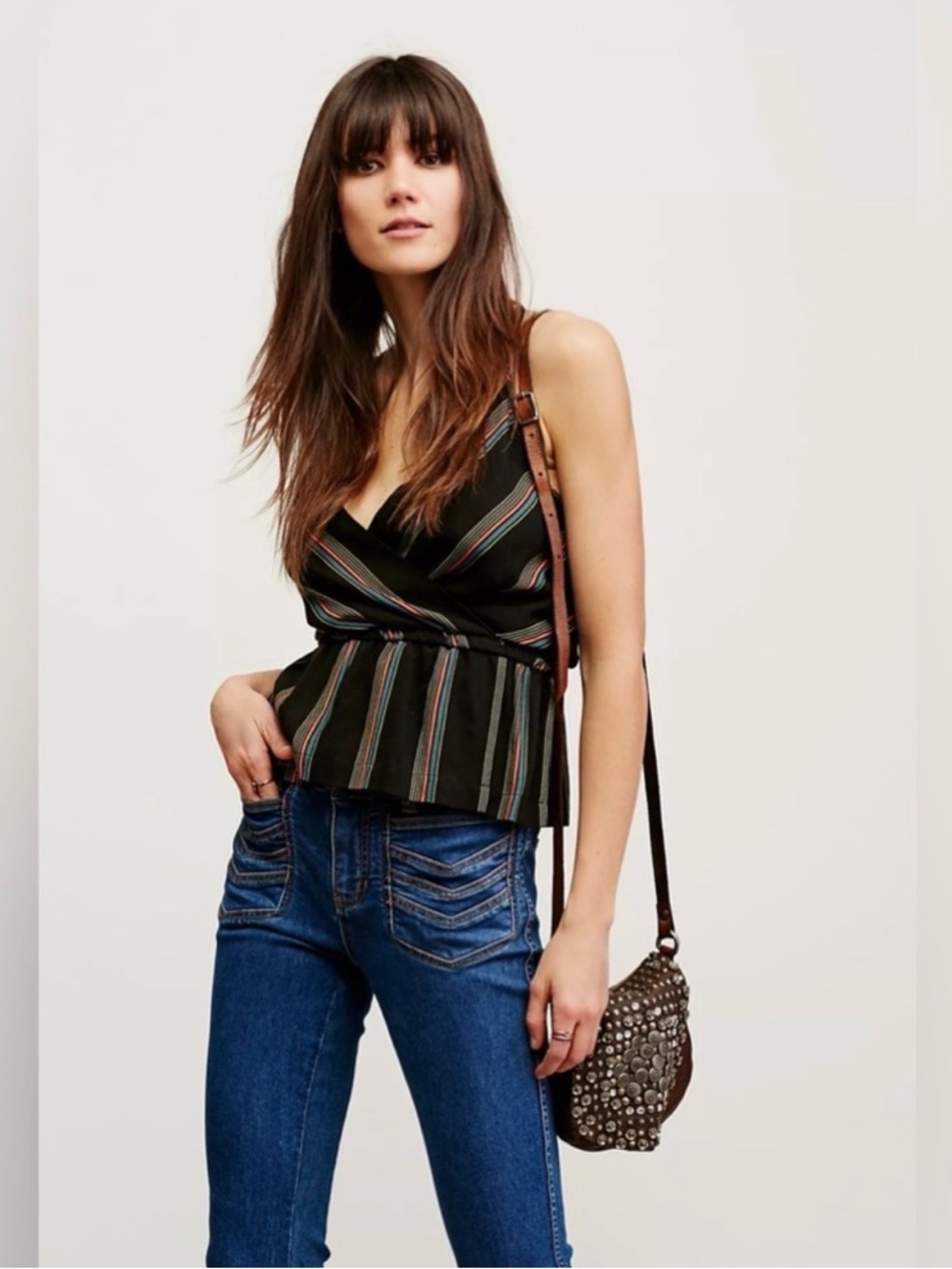 Free People | Retro Wrap Peplum Cami